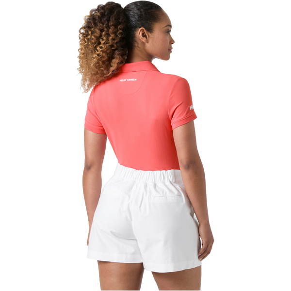 2026 Helly Hansen Womens Crewline Polo Top 53049 - Sunset Pink